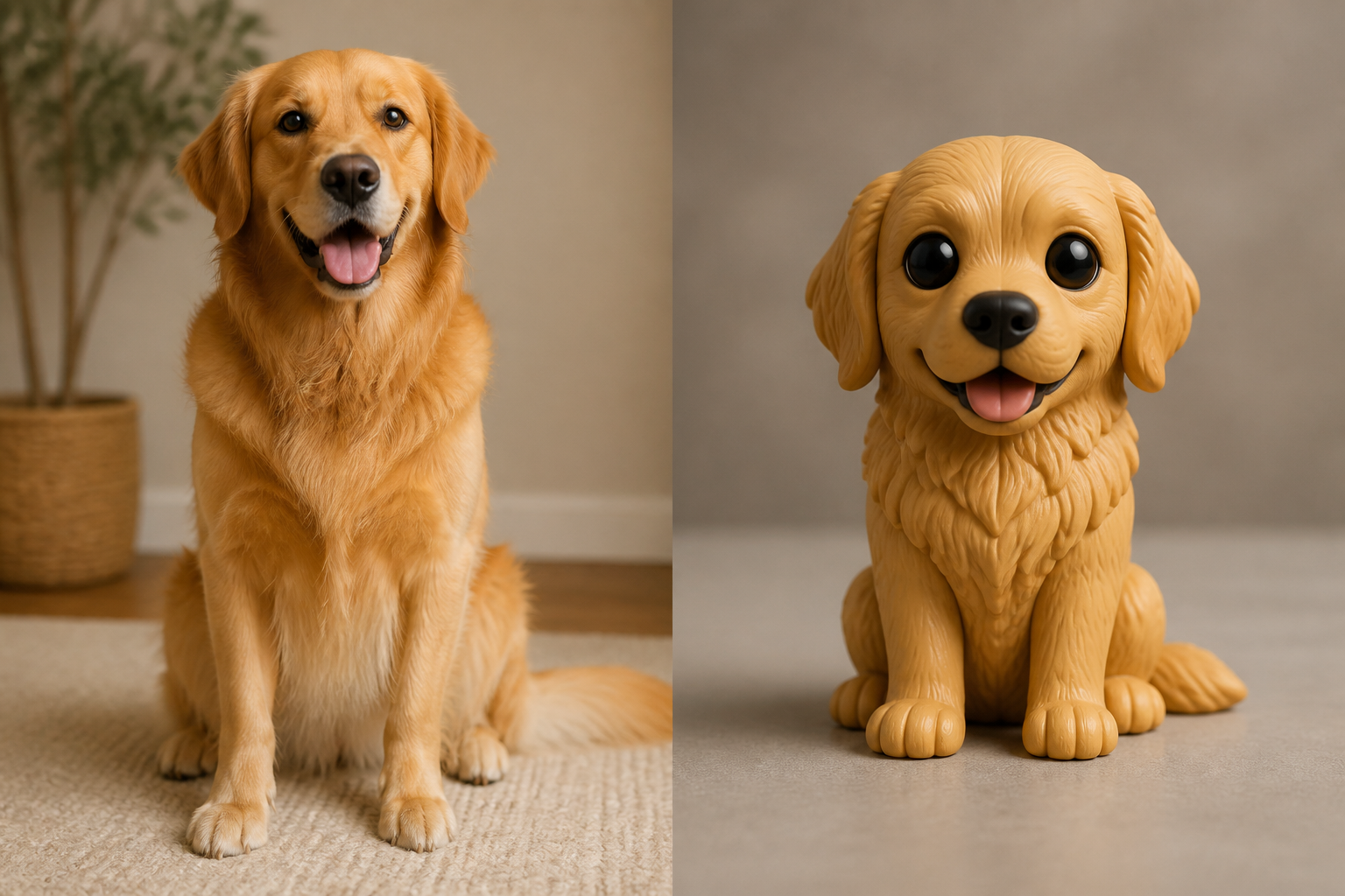 Pet transformed into a Souven character